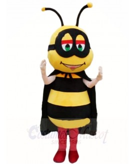 Honeybee with Black Cape Mascot Costumes Insect