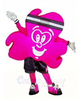 Magenta Shamrock Mascot Costumes