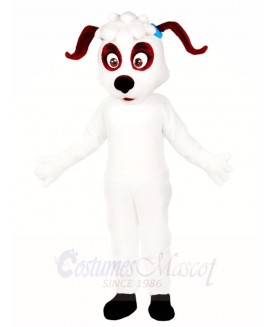  Red Ear White Dog Mascot Costumes Animal