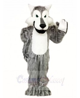 Hairy Grey Gray Wolf Mascot Costumes Animal
