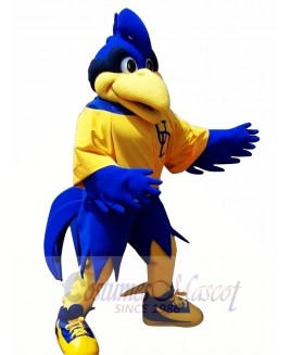 Motion Blue Rooster Big Bird Mascot Costume 