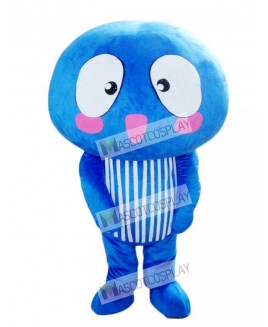 Blue Mushroom Vegetable Mascot Costume