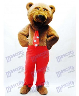 Dandy Bear Mascot Costume