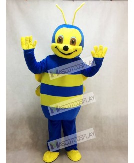 Lovely Blue Bee Mascot Costume