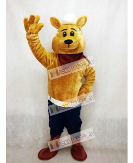 Coyote Wolf Cowboy Mascot Costume