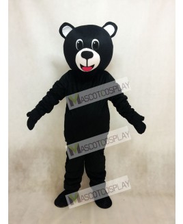 Black Lucky Bear Mascot Costume with Big Belly
