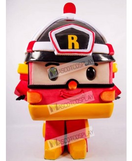 Orange Robotic Car Mascot Costume