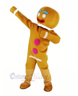 Gingerbread Man Mascot Costume Xmas Christmas