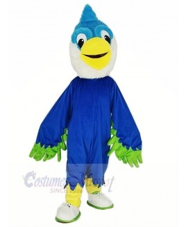 Royal Blue Head Bird Mascot Costume Animal