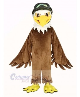 Cool Brown Eagle Mascot Costume