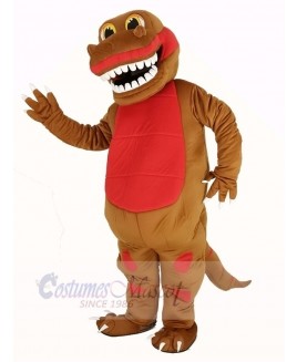 Funny Brown Dinosaur Mascot Costume Animal