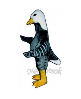 Cute Grey Goose Mascot Costume