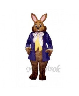 Easter Mr. Brown Bunny Mascot Costume