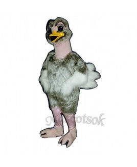 Cute Realistic Ostrich Mascot Costume