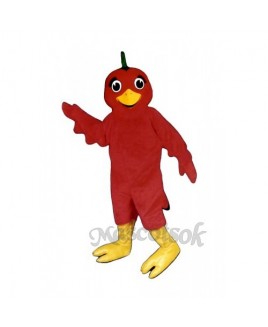 Cute Lil Red Bird Mascot Costume