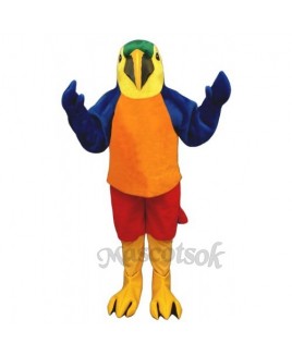 Cute Tropical Parrot Mascot Costume