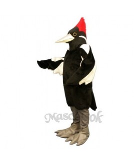 Cute Ivory Billed Woodpecker Mascot Costume