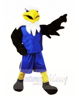 Eagle with Blue Suit Mascot Costumes Animal