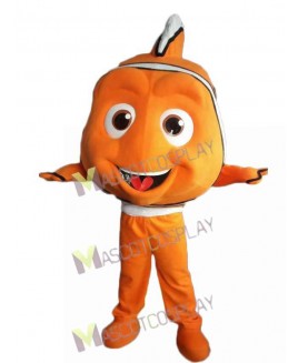 Orange Clown Fish Mascot Costume Cartoon Character