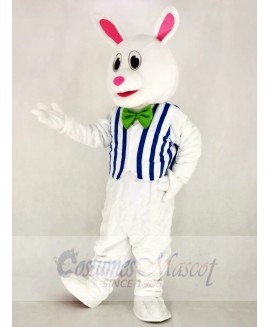 Funny Easter Bunny Rabbit with Vest Mascot Costume School 	