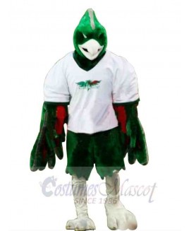 Sporty Green Phoenix Mascot Costume 