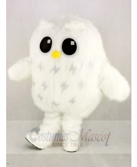 Cute White Owl Mascot Costume School 	
