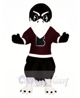 Black Raven with White eyebrows Mascot Costumes Animal	