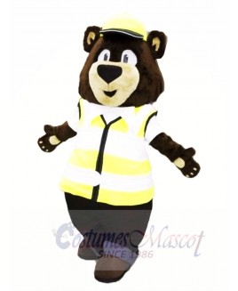 Carl Bear Social Worker Mascot Cotsumes Bear
