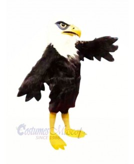 Furry Black Eagle Mascot Costumes 