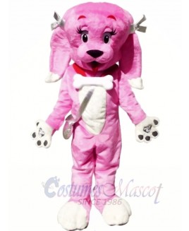 Cute Pink Dog Mascot Costumes Animal