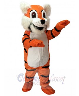 Cute Orange Toby Tiger Mascot Costume