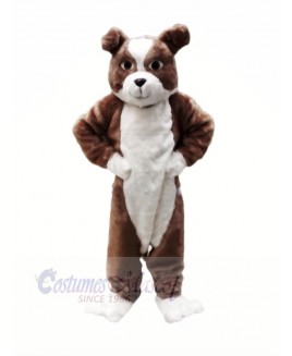 Plush Brown Bulldog Mascot Costumes Cartoon
