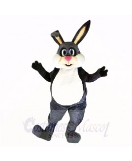 Gray Friendly Lightweight Bunny Mascot Costumes Cartoon