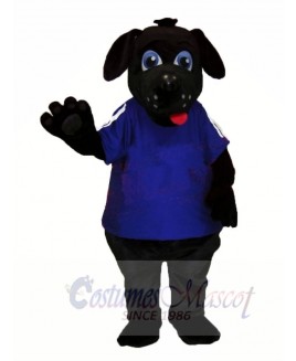 Black Dog with Big Eyes Mascot Costumes Animal