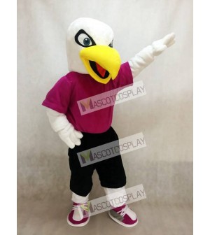 White Eagle Bird Mascot Costume University Mascot Costume