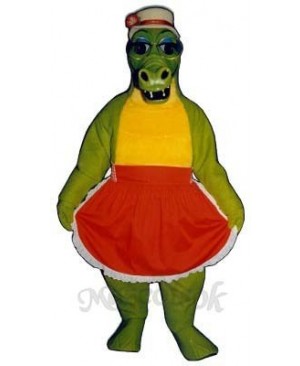 Alligator Bag with Apron & Hat Mascot Costume