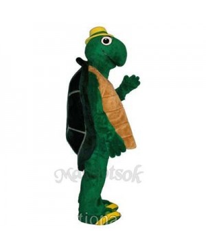 Wilbur Turtle with Hat Mascot Costume