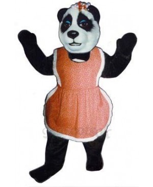 Mrs. Panda with Apron Mascot Costume