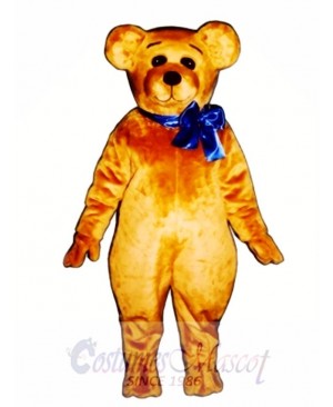 Cute Teddy with Bow Christmas Mascot Costume