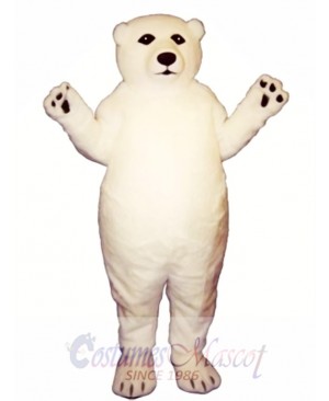 Fatty Polar Bear Mascot Costume