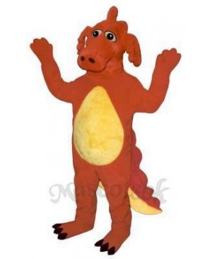 Red Dragon Mascot Costume