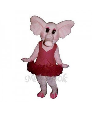 Elphie Elephant with Tu Tu Mascot Costume