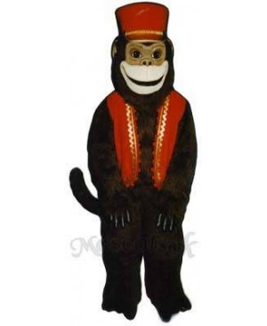 Organ Grinder Monkey with Vest & Hat Mascot Costume