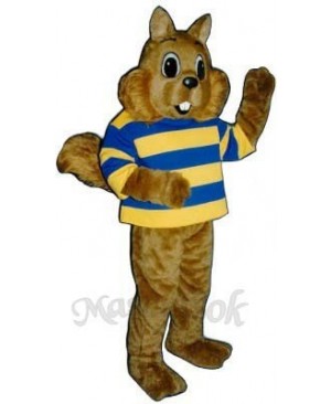 Sunny Squirrel with Shirt Mascot Costume