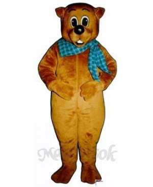 Chuckie Woodchuck with Neckerchief Mascot Costume