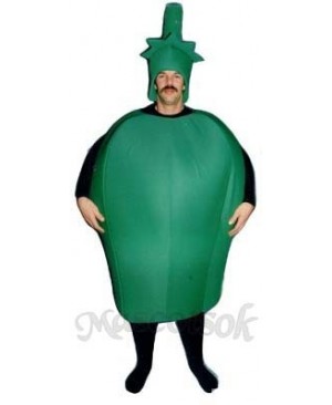 Green Pepper Mascot Costume