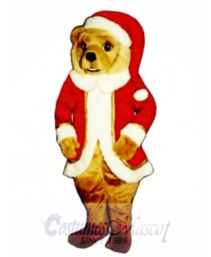 Red St. Bear Claws Christmas Mascot Costume