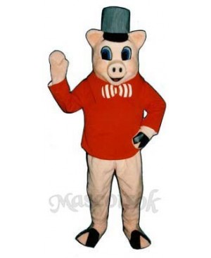 Brick Pig Mascot Costume