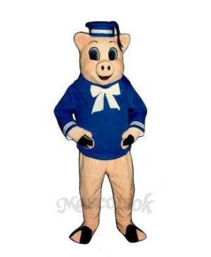 Straw Pig Mascot Costume