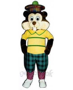 Golfing Gopher Mascot Costume